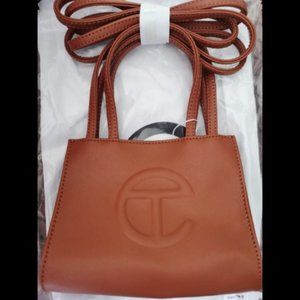 Brown Telfar Small Shopping Bag
